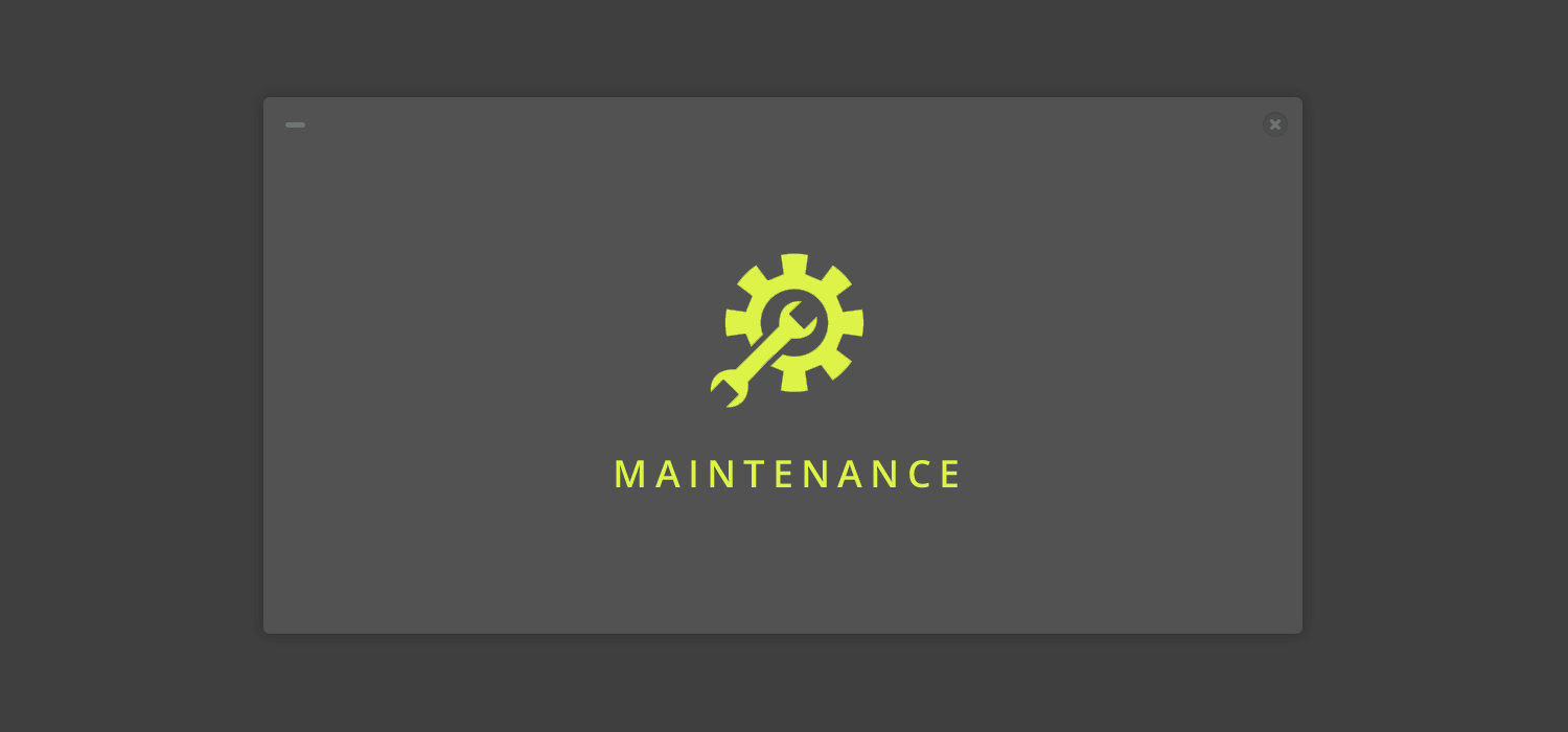 maintenance